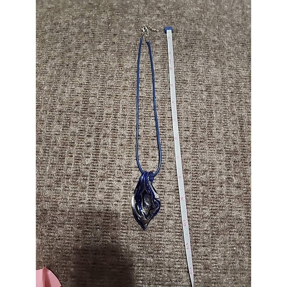 handmade glass pendant‎ necklace in the Murano style
